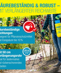 Person using 5 Liter Acid-Resistant Garden Sprayer With 0.4 Meter Extension Lance For Acetic Acid Sprays in a garden