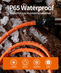 Beefed Up Heavy Duty 50 Foot Outdoor Extension Cord 16 AWG SJTW 16/3 With Weatherproof PVC Jacket, 3-Prong Grounded Plug