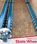 Beefed Up Heavy Duty Conveyor Skate Wheels 10 Pack for Flow Rail Systems Replacement Zinc Plated Steel Roller Wheels