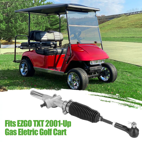 Beefed Up Golf Cart Steering Box Assembly For EZGO TXT And MPT 2001 Up Rack And Pinion Gear Box with red golf cart