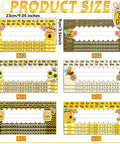 Flat Name Plates With Alphabet And Numbers 72 Pack Self Adhesive Name Tags For Classrooms Bulletin Boards Offices And Home Use Kid Friendly Multi Purpose Labels For Kids And Students Arts And Crafts showcasing 6 bee-themed designs.