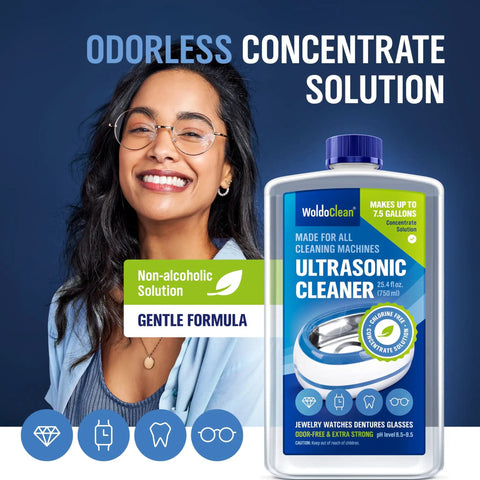 Heavy Duty Ultrasonic Cleaner Concentrate That Makes Eight Gallons For Glasses Retainers Dentures Aligners Razors And Firearm Parts Doing A Beast Mode Job On Stubborn Grime With Zero Hassle.