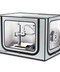 Stainless Steel Frame 3D Printer Enclosure For Bambu Lab A1 with LED lighting, fireproof shield, and noise reduction, large size.