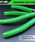 4 Piece Snap Ring Pliers Set With 7 Inch Internal And External Circlip Pliers Kit, straight and bent jaw, CR-V steel, green handles