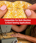 Hand and machine sewing using All In One Polyester Sewing Thread Kit With 30 Assorted Colors And 50 Yards Per Spool Includes 5 Large Eye Needles And Needle Threader Awesome For Hand And Machine Sewing Great For Do It Yourself Repairs And Craft Projects