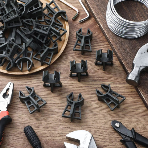 200 Pieces Rebar Chairs Plastic Heavy Duty Spacers For Concrete Forming Fits Bar Sizes 3 To 5 Anti Rust Durable Stand