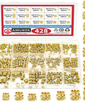 Brass Threaded Inserts Kit For 3D Printing Plastic And Metal With Heat Set Knurled Nuts M2 M2.5 M3 M4 M5 Assortment
