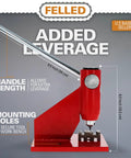 Heavy Duty Chainsaw Chain Breaker And Rivet Tool Kit For Quick Link Removal And Rivet Punching On A Stable Workbench with measurements