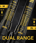 Dual range settings on Compact 1/4 Inch Drive Torque Wrench With Dual Direction Click, 72-Tooth Gear, Micro-Adjustment 10 To 150 In-Lb