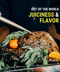 Juicy Thanksgiving Turkey Made Easy With This 5 Piece Turkey Baster Set used to flavor roast turkey with herbs and orange