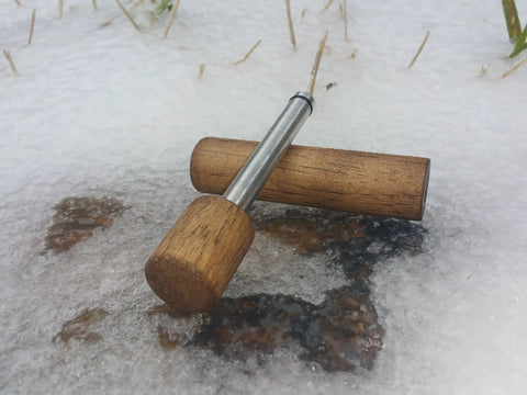 Hickory Fire Piston Kit With Char Cloth O Rings Instructions And Storage Bag For Quick Campfire Lighting
