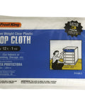 Clear Polyethylene Drop Cloths 3 Pack 9 By 12 Feet 1 Mil Thick Medium Weight Plastic Sheets packaging, front view