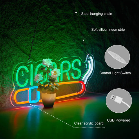 Dimmable Neon LED Sign For Bar And Home Dope Vibe Night Light With USB Adjustable Brightness Flexible Silicone Tube Wall Art