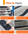 Steps to apply Non Slip Stair Treads For Indoor Outdoor Use Waterproof Grip Tape For Wood Concrete Metal Steps Weatherproof Anti Slip Tape Heavy Duty 6x24 Inches 5 Pack Safe Traction For Pets And Family