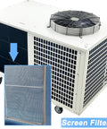 Pro Grade Industrial Spot Cooler And Commercial Portable Air Conditioner Engineered To Beat The Heat With 220V Power Setup and Massive Airflow showing fan and screen filter.
