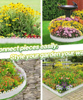 Easy Install Garden Landscape Edging Kit Sets Up In Minutes 6.5 Ft Total Length No Digging Required Lawn Border display