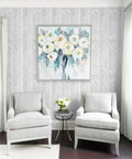 Living room with Gray Striped Peel And Stick Wallpaper Roll 17.7 Inches Wide By 394 Inches Long, modern pattern behind chairs.