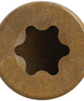 T10 trim head of Finish Trim Screws No 7 By 3 In with Tan Quik Guard Exterior Grade