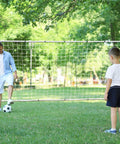 Backyard Soccer Goal 12 By 6 With Steel Frame Portable Training Net For Kids And Adults Waterproof Ground Stakes Carry Bag