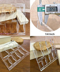 10 In 1 Router Template Set For Woodworking With Butterfly Inlay And Bowtie Jig Kit, 1/4 inch clear acrylic templates.
