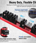 Magnetic Screwdriver And Wrench Organizer With Aluminum Rail, Real Deal Ultra Strong Magnets, Tool Holder For Quick Access