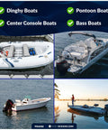 Various boats suitable for Mercury Engine End Compatible Boat Fuel Line Kit Three Eighths Inch By Six Foot, Leakproof Outboard Fuel Line
