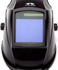 Front view of Wham 3030GB Solar Powered Welding Helmet With Pivot Headgear Four Arc Sensors Ultra Comfortable Fit High Impact Nylon Shell Auto Darkening Shield For Pros And DIY Welders.