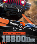 Jeep using Beefy Heavy Duty Lift Sling Strap 2 Inch Wide By 10 Feet Long Eye To Eye Nylon Rigging Web Sling For Hoist and Winch 18800 Pound Capacity 2 Ply Polyester Tree Saver Recovery Sling on rocky terrain