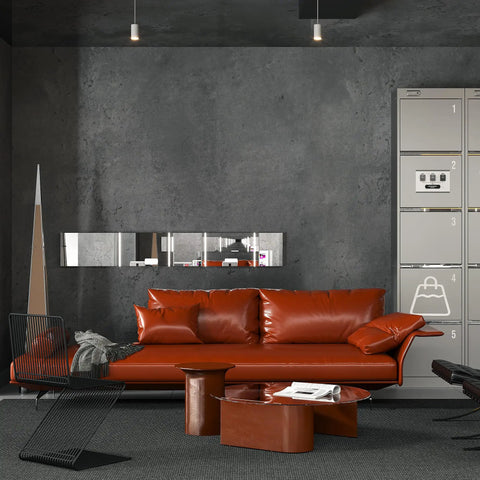 Interior with Dark Gray Concrete Texture Contact Paper Thick Matte Vinyl Wallpaper Peel And Stick for walls, modern style