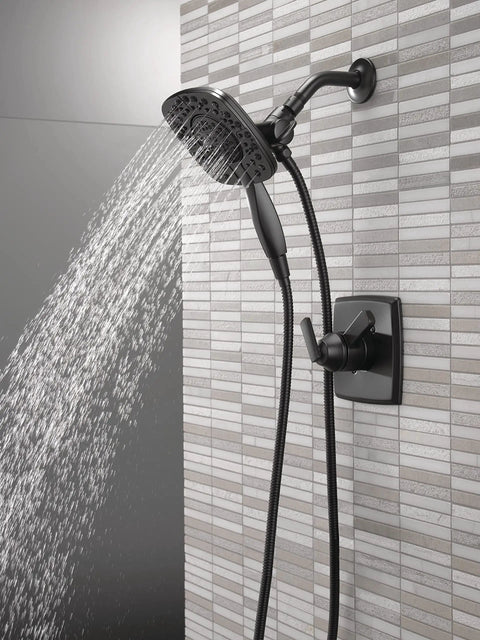 Kick Up Your Bath Game With This Slick Matte Black Dual Handle Shower Trim Kit Featuring An In2ition 2 In 1 Showerhead And Handheld Sprayer That Delivers Premium Flow And A Straight Fire Modern Look