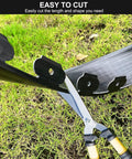 Cutting no dig landscape edging kit 4 inch tall 33 ft with 30 spikes flexible garden border for curved or straight edges