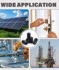 Wide application of Massive 1305 Piece Metric And SAE Set Screw Kit for solar panels, door locks, machinery, and oil rigs.