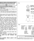 Installation instructions for Essex Ceiling Mount Light In Antique Brass Finish, showing wiring and assembly diagrams.