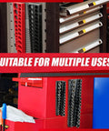 Magnetic Socket Organizer Set 8 Piece For SAE And Metric Deep And Shallow Sockets Holds 199 Sockets installed on tool chest
