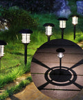 Six Pack Solar Powered Pathway Lights Waterproof Warm White Outdoor Lighting For Lawn Patio Yard Walkway Deck And Driveway Auto On At Dusk Off At Dawn No Wiring
