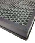 Close-up of 4 Pack True HEPA Carbon Filter Replacement for Coway Airmega Max2 400S with honeycomb activated charcoal layer.