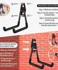 Installation guide for Badass Heavy Duty Garage Hooks With Non Slip Pvc Coating And Professional Grade Steel Build.