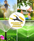 All In One Sprinkler Head Removal Tool Set For Rain Bird 1800 And 5000 Series Pop Up Heads with children playing in water spray