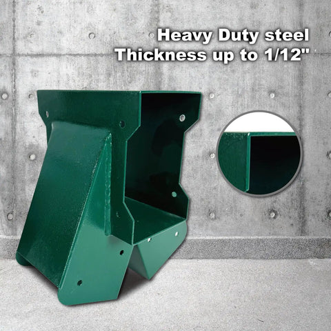 Heavy Duty Swing Set Brackets For 4x4 Posts And 4x6 Beams DIY A Frame Mounting Kit Carbon Steel Hardware With Fully Welded Joints Rust Resistant Green Finish Easy Fit For Rock Solid A Frame Playset