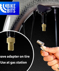 Brass Presta To Schrader Valve Adapters 4 Pack For Bikes Convert Presta To Schrader And Inflate With Standard Pump Or Air Compressor Durable Rust Resistant Bicycle Valve Adapters