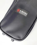 Black utility martial arts stick bag for shinai and bokken, 51 inch case, close-up showing durable material and logo.