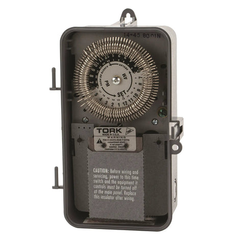 24 Hour Mechanical Time Switch For Indoor Outdoor Use With Noryl Enclosure 120V 20A SPDT Output NEMA 3R Weatherproof Timer