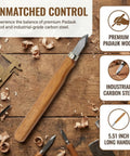 Six Pack Heavy Duty Woodworking Marking Knives With High Carbon Steel Blades And Dual Bevel Heads For Hella Sharp Cuts Satisfaction Hardworking Craftsmen Absolutely Love This Gear featuring a padauk handle and steel blade.