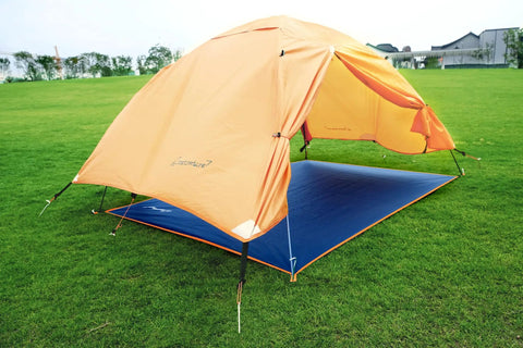 Tent Footprint Ground Cloth Waterproof Tarp For Camping And Backpacking Ultralight Ground Sheet Mat under orange tent