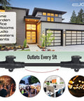 Beefy 50 Ft Heavy Duty 14 3 Extension Cord With 10 Outlets for indoor outdoor use in front of a modern house