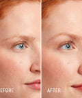 Before and after using Hydro Silk Touch Up Dermaplane Razor With Precision Cover For Face And Brows 9ct Dermaplaning Tool