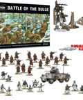 Bolt Action Battle of the Bulge Starter Set For Adults A Complete Tabletop World War II Strategy Wargaming Kit With Terrain And Miniatures