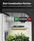Flexible 4 Inch Dryer Vent Hose 25 Ft Insulated Duct With Steel Wire Helix installed in HVAC system