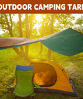 Outdoor setup with 5x7 Ft Waterproof Tarp Built With 7 Mil Thick Poly, Heavy Duty Grommets And Reinforced Edges, UV Resistant