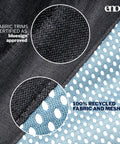 Close-up of fabric and mesh material of DoubleLoft Hammock Chair for Two Cozy and Comfortable With Cushioned Arm and Leg Rests